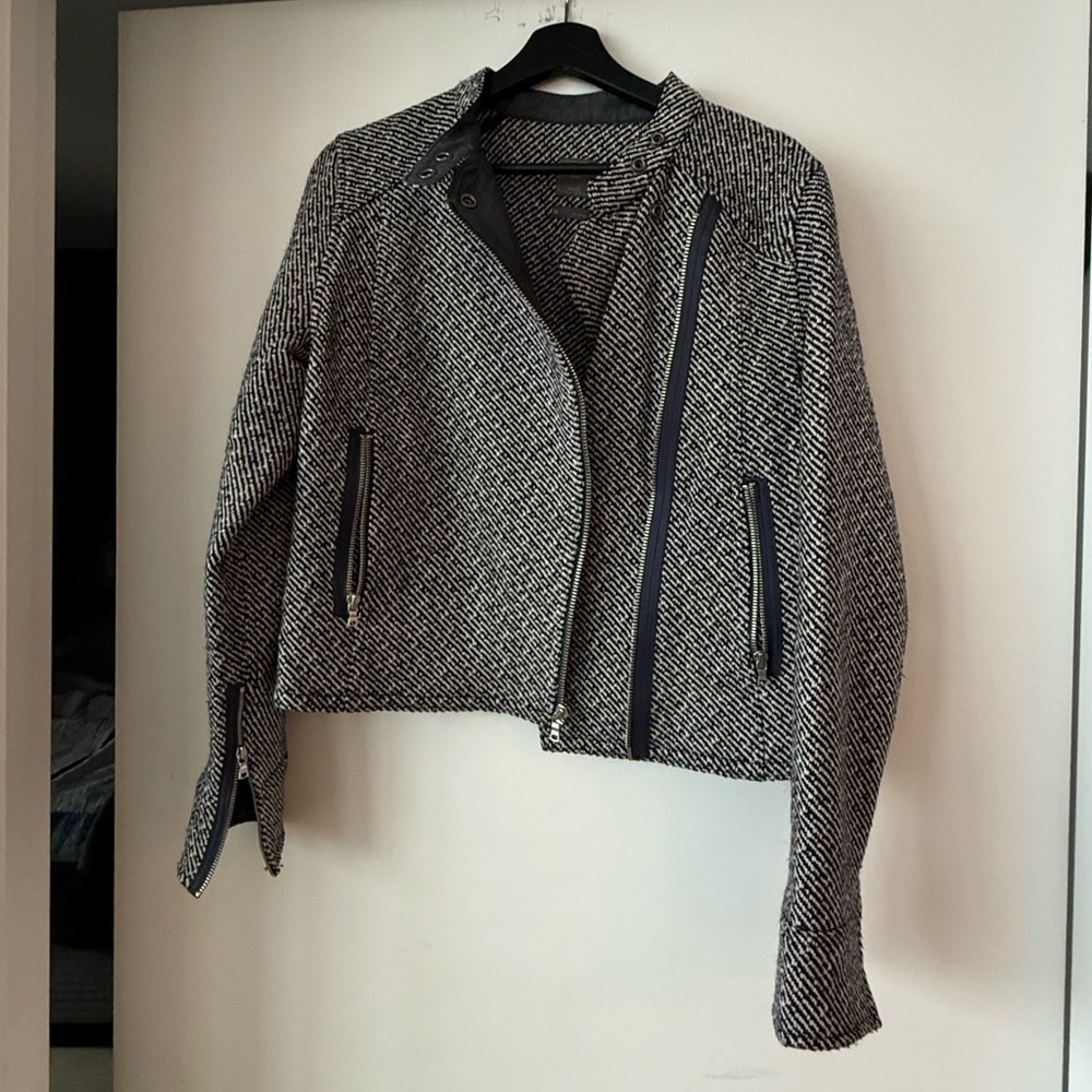 Gap Moto Wool blend blazer size medium